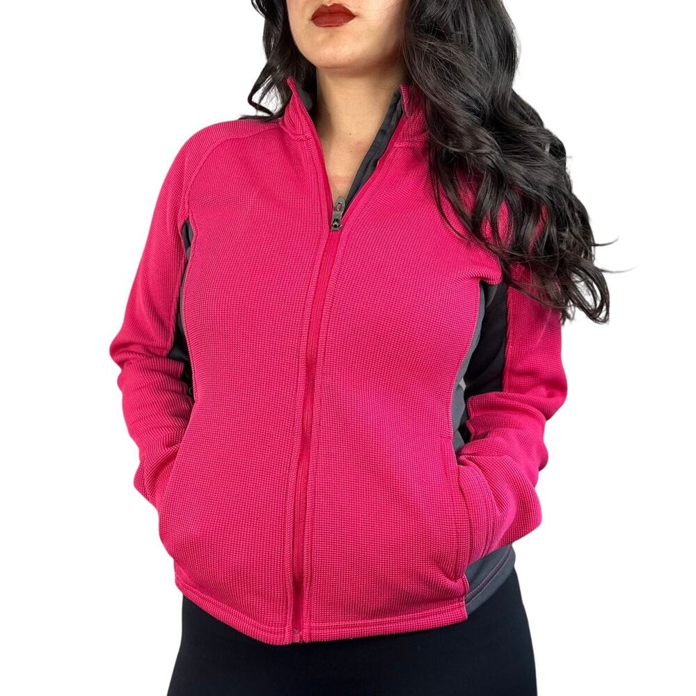 Spyder Pink & Gray Sweater Jacket